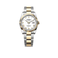 Datejust 36 mm White Dial, Yellow Rolesor 126233-0030
