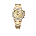 Daytona 18K Yellow Gold Gold Sundust Dial Diamond Bezel Oyster Bracelet 40 mm 126598TBR