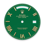 Day-Date 40 Yellow Gold Green Roman Numeral Dial Diamond Bezel M228348RBR-0040