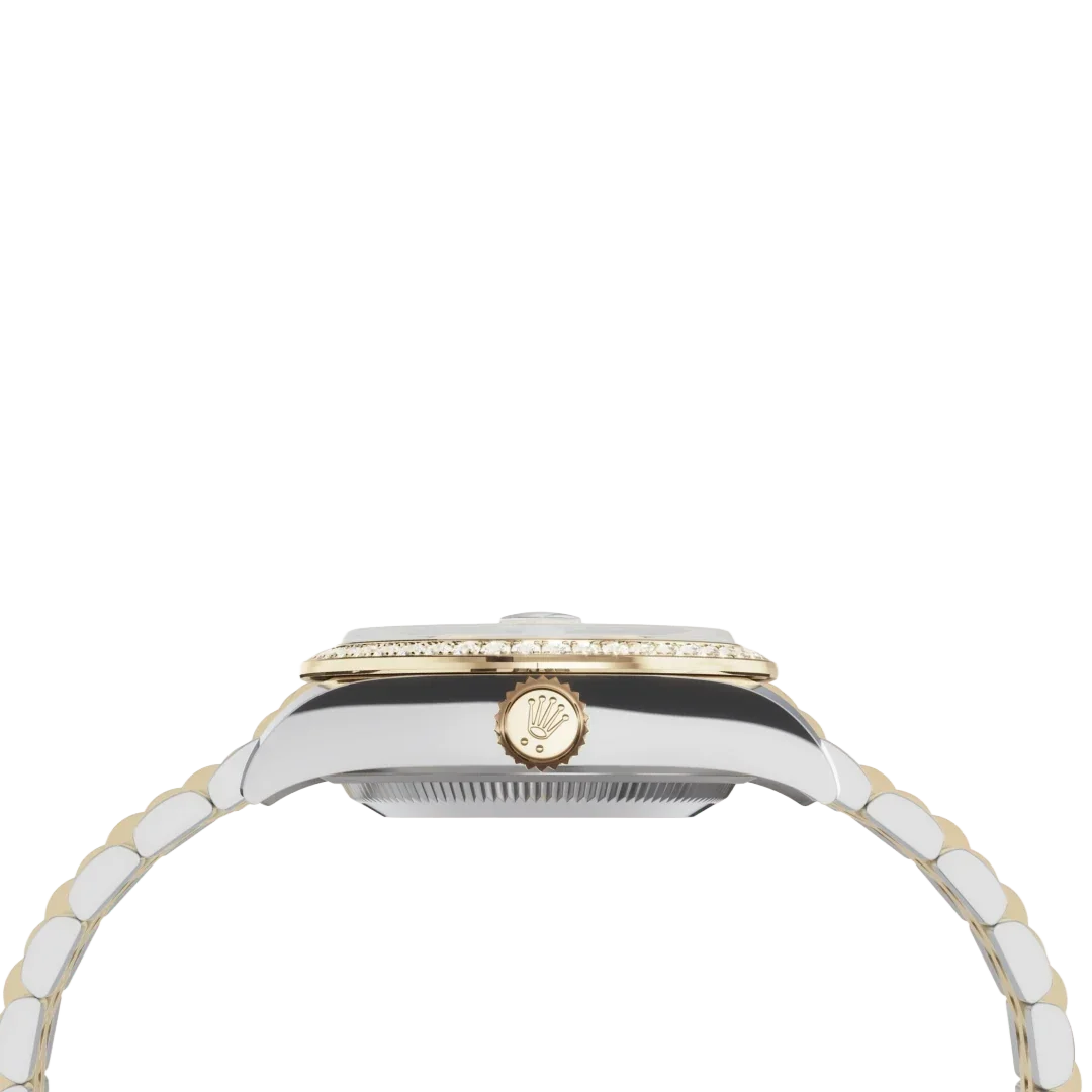 Lady-Datejust 28mm 279383RBR-0019 Oystersteel Mother of Pearl Diamond Dial Diamond Bezel Jubilee
