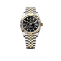 Sky-Dweller 42 mm Oyster, Oystersteel and Yellow Gold 336933 Bright Black