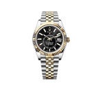 Sky-Dweller 42 mm Oyster, Oystersteel and Yellow Gold 336933 Bright Black