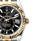 Sky-Dweller 42 mm Oyster, Oystersteel and Yellow Gold 336933 Bright Black