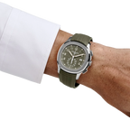 Aquanaut 42mm 5968G-010 Chronograph White Gold Khaki Green Dial