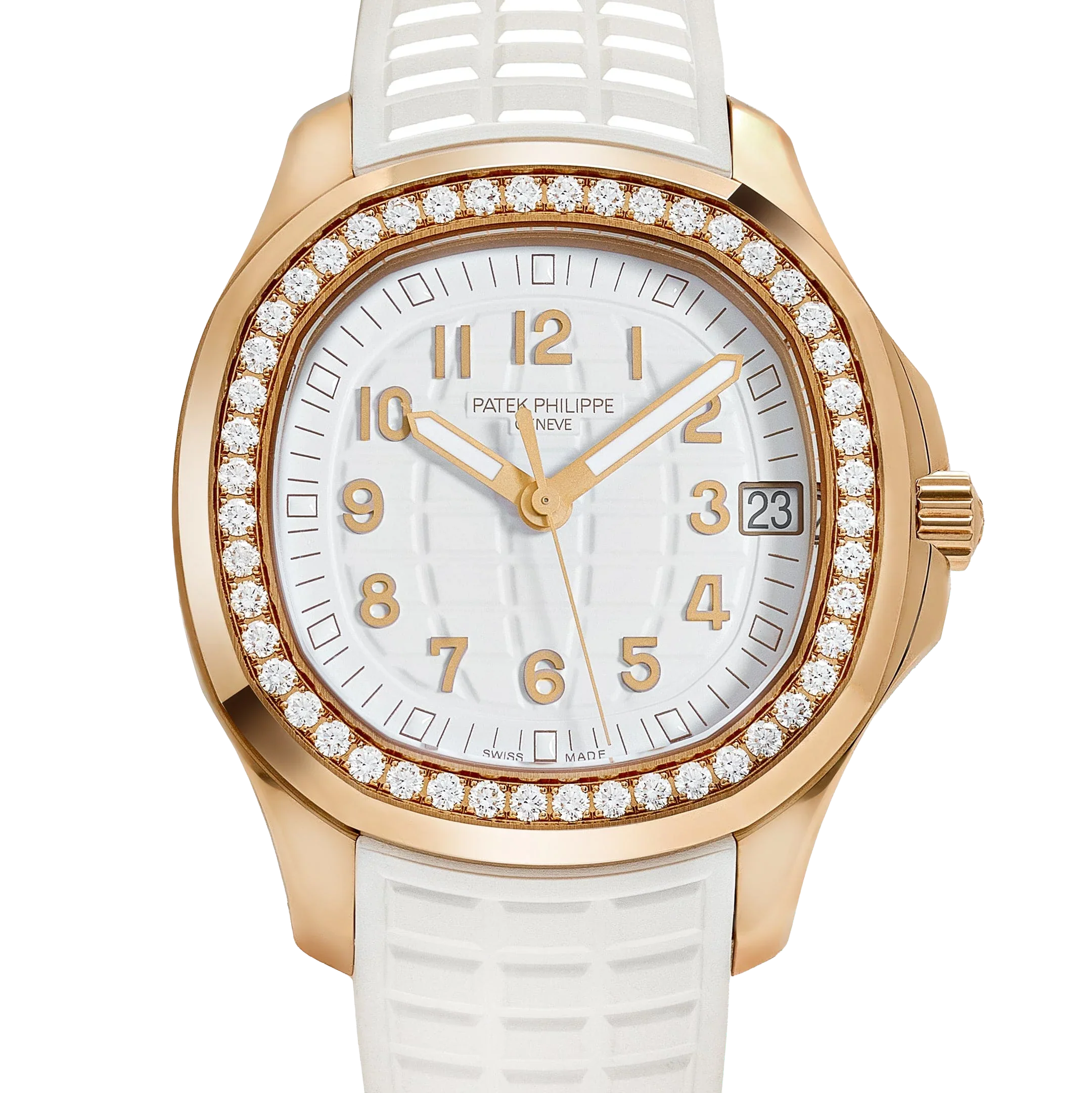 Aquanaut Luce 39mm 5268/200R-001 Rose Gold White Dial Diamond Bezel