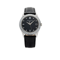 Calatrava 38mm 5298P-012 Platinum Black Diamond Dial Diamond Bezel