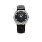 Calatrava 38mm 5298P-012 Platinum Black Diamond Dial Diamond Bezel