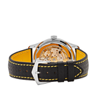 Calatrava 40mm 6007G-001 White Gold Black Dial Yellow Accents