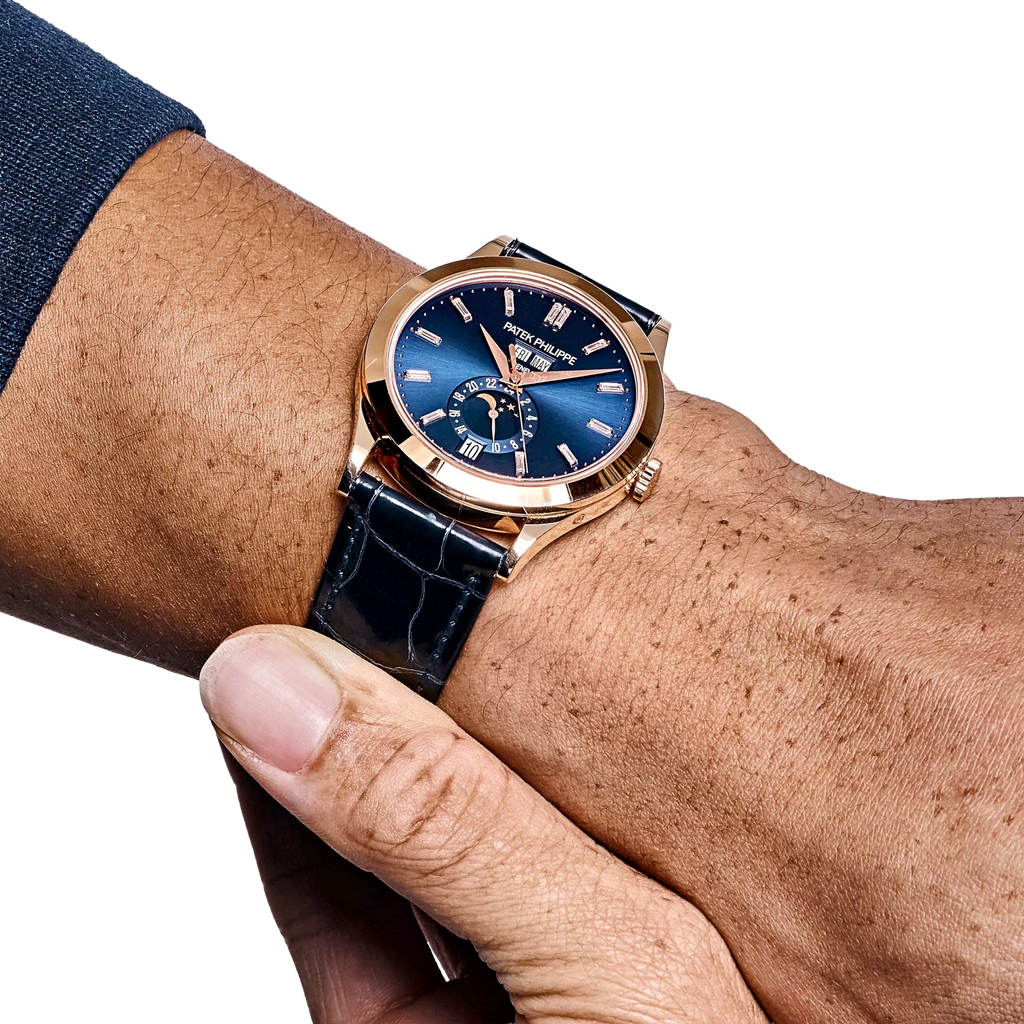 Complications 39mm 5396R-015 Annual Calendar Rose Gold Blue Dial