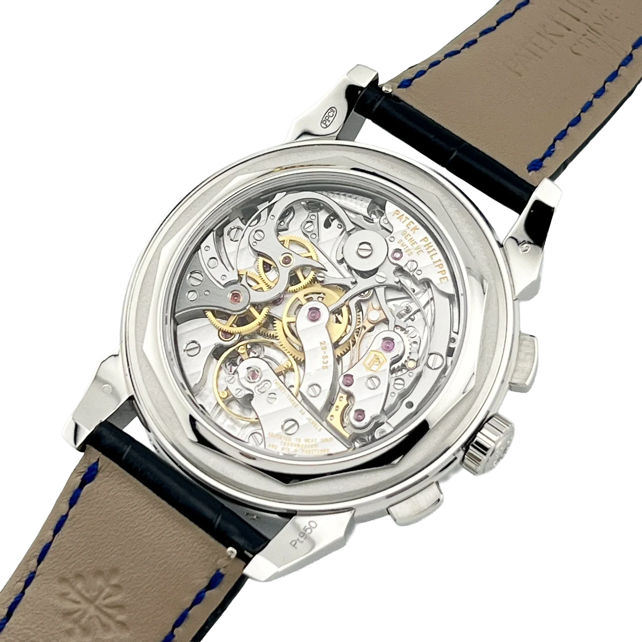 Grand Complications 41mm 5271/11P-010 Perpetual Calendar Chronograph Platinum Baguette Sapphires