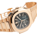 Nautilus 40mm 5980/1R-001 Chronograph Date Rose Gold Black Dial