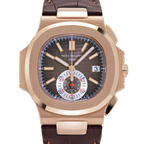 Nautilus 40mm 5980R-001 Chronograph Rose Gold Brown Dial
