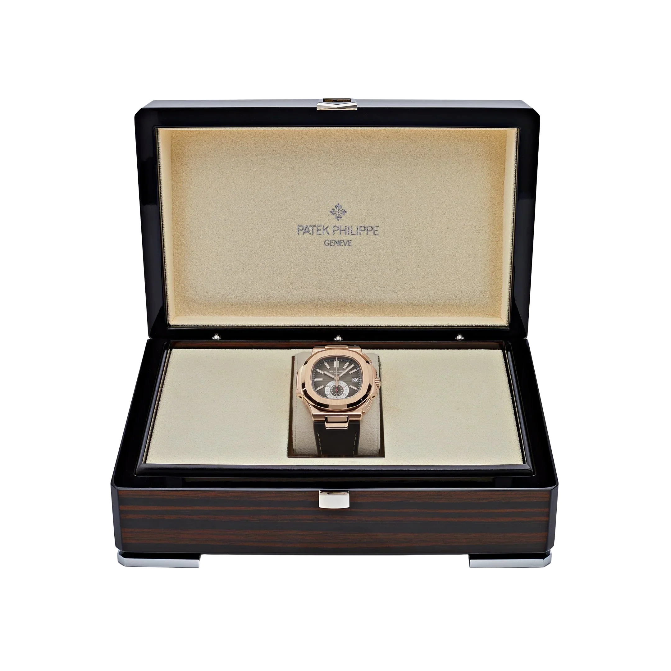 Nautilus 40mm 5980R-001 Chronograph Rose Gold Brown Dial