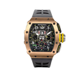 RM 11-03 Rose Gold &amp; Titanium, Skeleton Dial, 50 mm