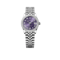 Lady-Datejust 31mm 278384RBR Stainless Steel Diamond Bezel Violet Roman Dial Jubilee