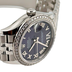 Lady-Datejust 31mm 278384RBR Stainless Steel Diamond Bezel Violet Roman Dial Jubilee