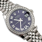 Lady-Datejust 31mm 278384RBR Stainless Steel Diamond Bezel Violet Roman Dial Jubilee