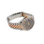 Lady-Datejust 31mm 278381RBR Stainless Steel Rose Gold Brown Roman Numerals Diamond Dial Diamond Bezel Jubilee