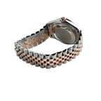 Lady-Datejust 31mm 278381RBR Stainless Steel Rose Gold Brown Roman Numerals Diamond Dial Diamond Bezel Jubilee
