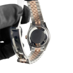 Lady-Datejust 31mm 278381RBR Stainless Steel Rose Gold Brown Roman Numerals Diamond Dial Diamond Bezel Jubilee