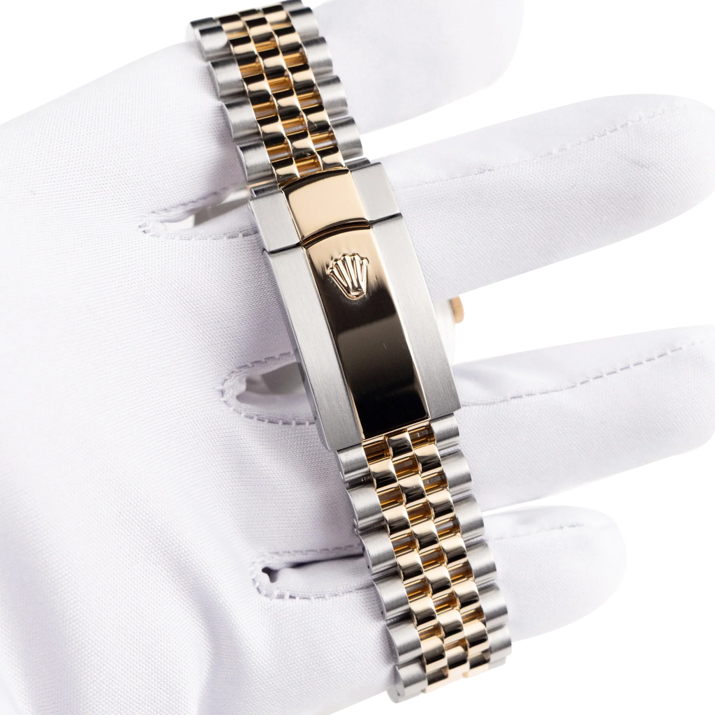 Datejust 41mm Stainless Steel Yellow Gold Black Diamond Dial Jubilee 126333-006