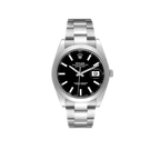 Datejust 41mm Black Dial Smooth Bezel Steel Mens Watch 126300