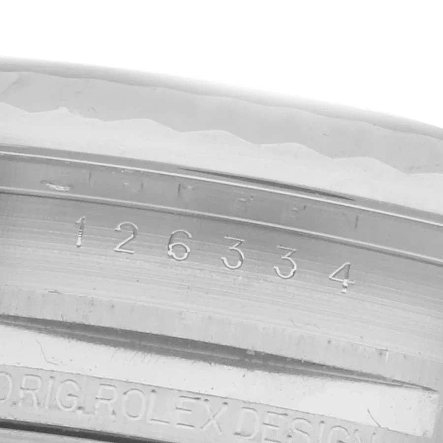 Datejust 41mm Steel White Gold Mint Green Dial Mens Watch 126334