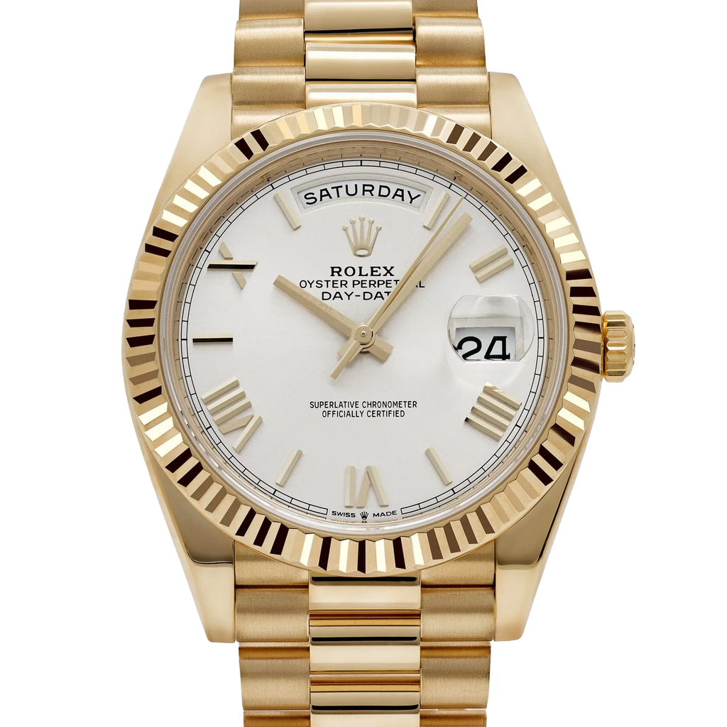 Day-date 40mm President Yellow Gold White Roman Numerals Dial 228238-0042