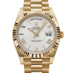 Day-date 40mm President Yellow Gold White Roman Numerals Dial 228238-0042