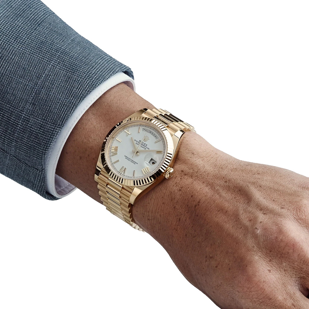 Day-date 40mm President Yellow Gold White Roman Numerals Dial 228238-0042