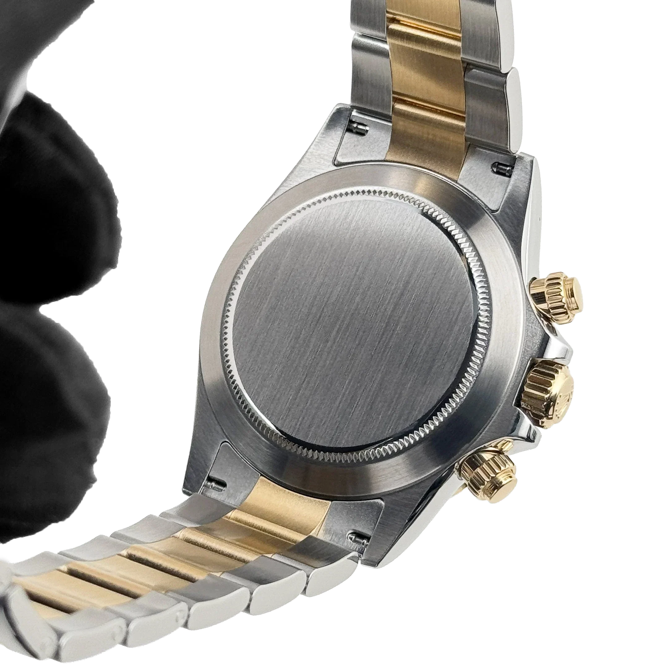 Daytona 40mm Yellow Gold Stainless Steel Black Dial 116503