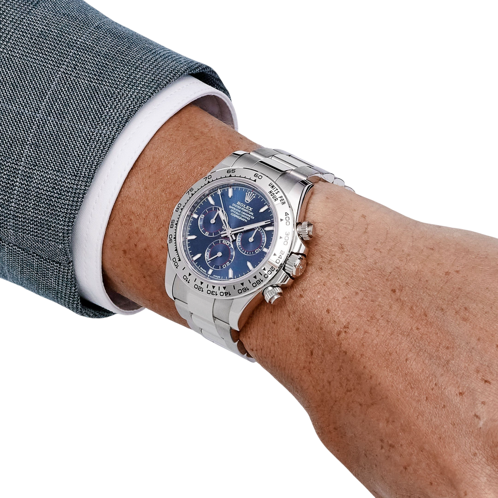 Daytona Blue Dial 40mmWhite Gold Chronograph Mens Watch 126509