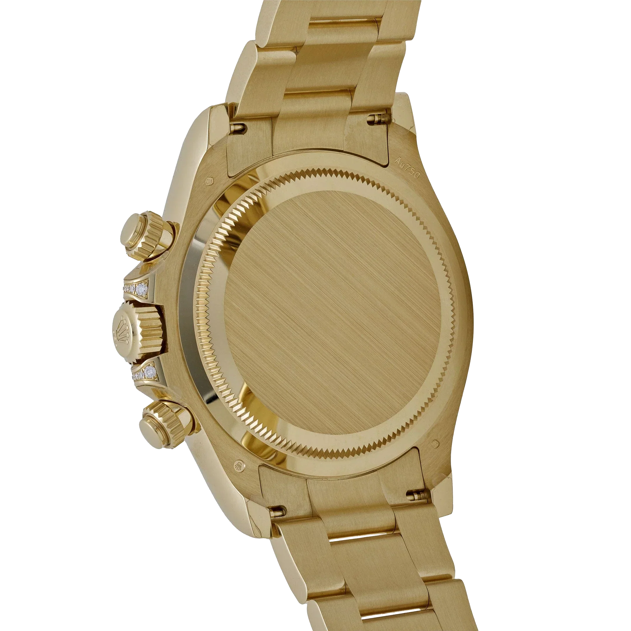 Daytona 126598RBOW 40mm Rainbow Yellow Gold Black Dial Sapphire Bezel