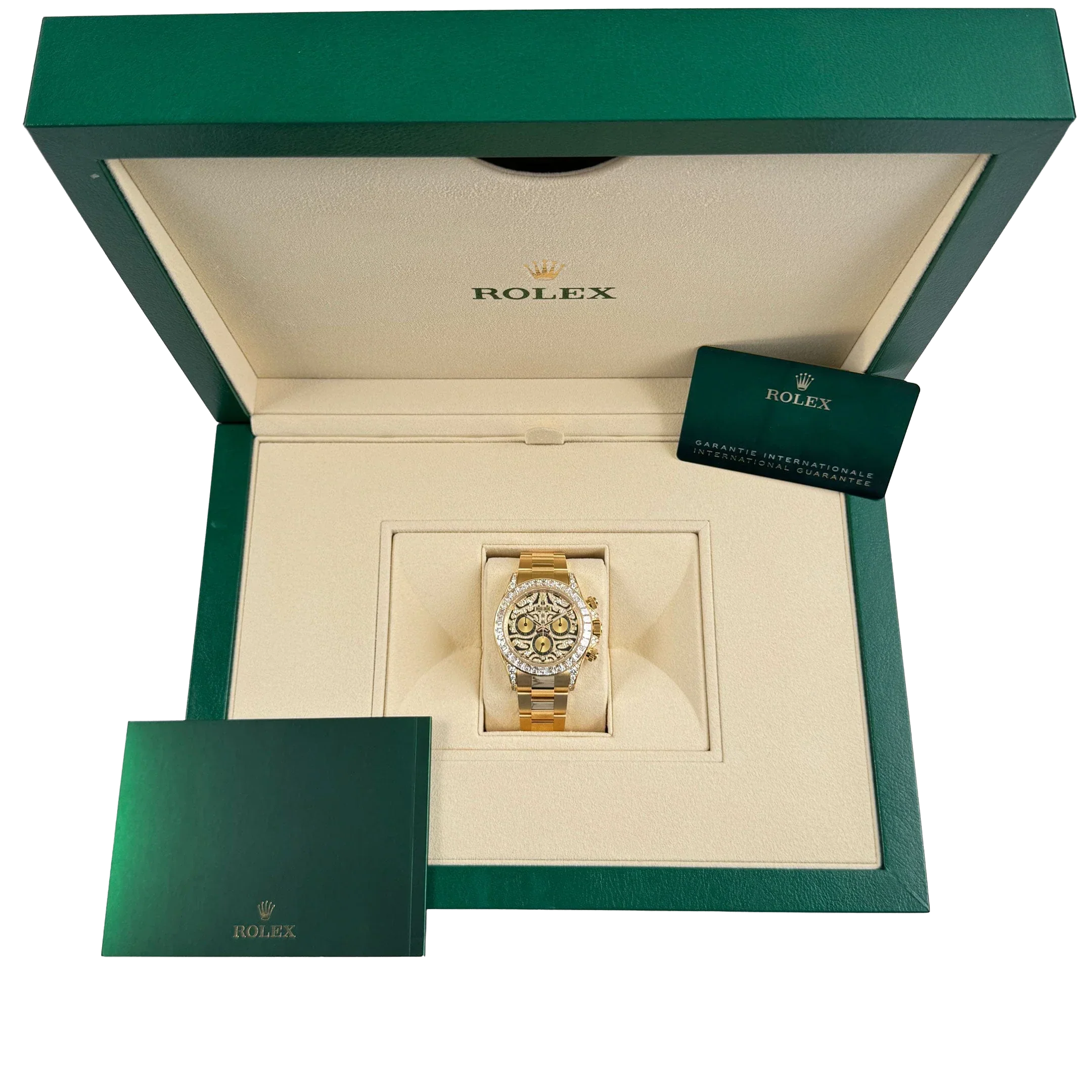 Daytona Eye of the Tiger 116598TBR Yellow Gold Diamond Dial (Super Clone)