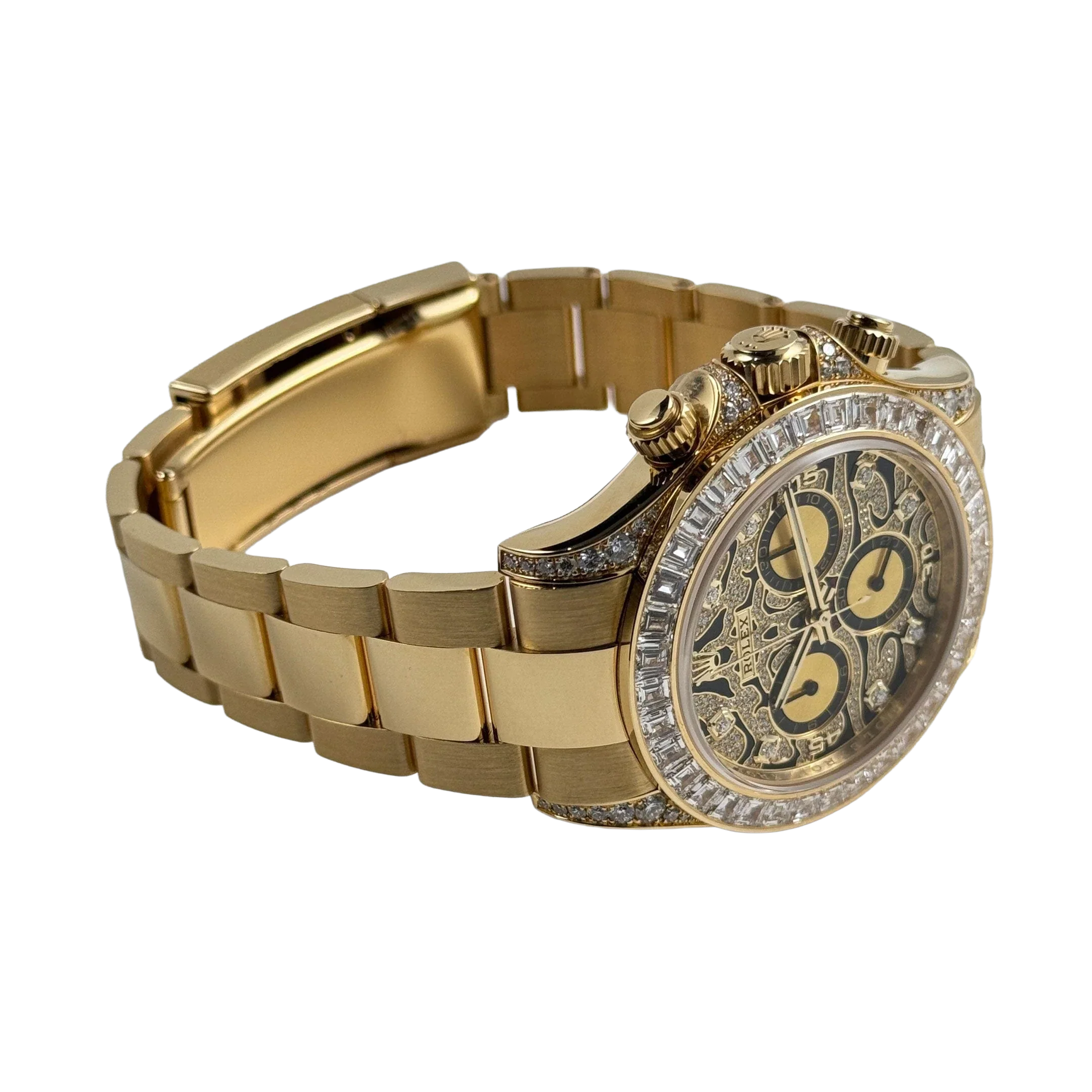 Daytona Eye of the Tiger 116598TBR Yellow Gold Diamond Dial (Super Clone)