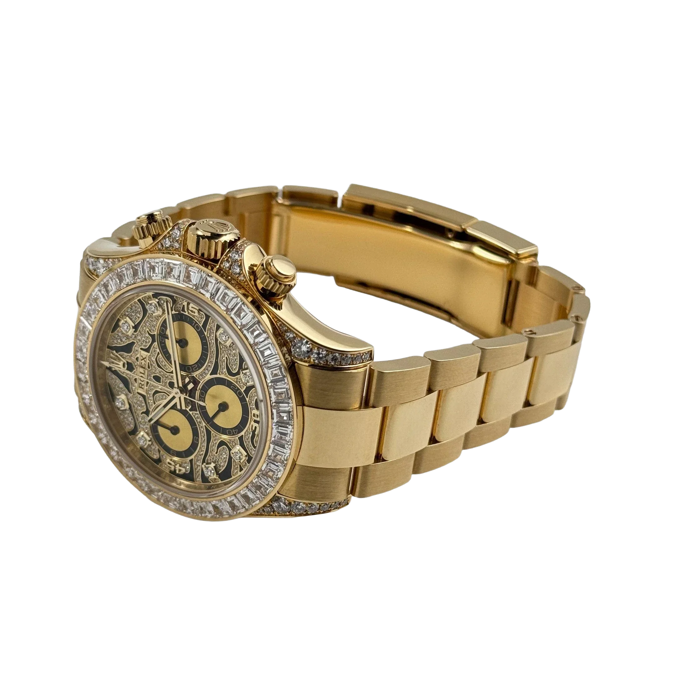 Daytona Eye of the Tiger 116598TBR Yellow Gold Diamond Dial (Super Clone)