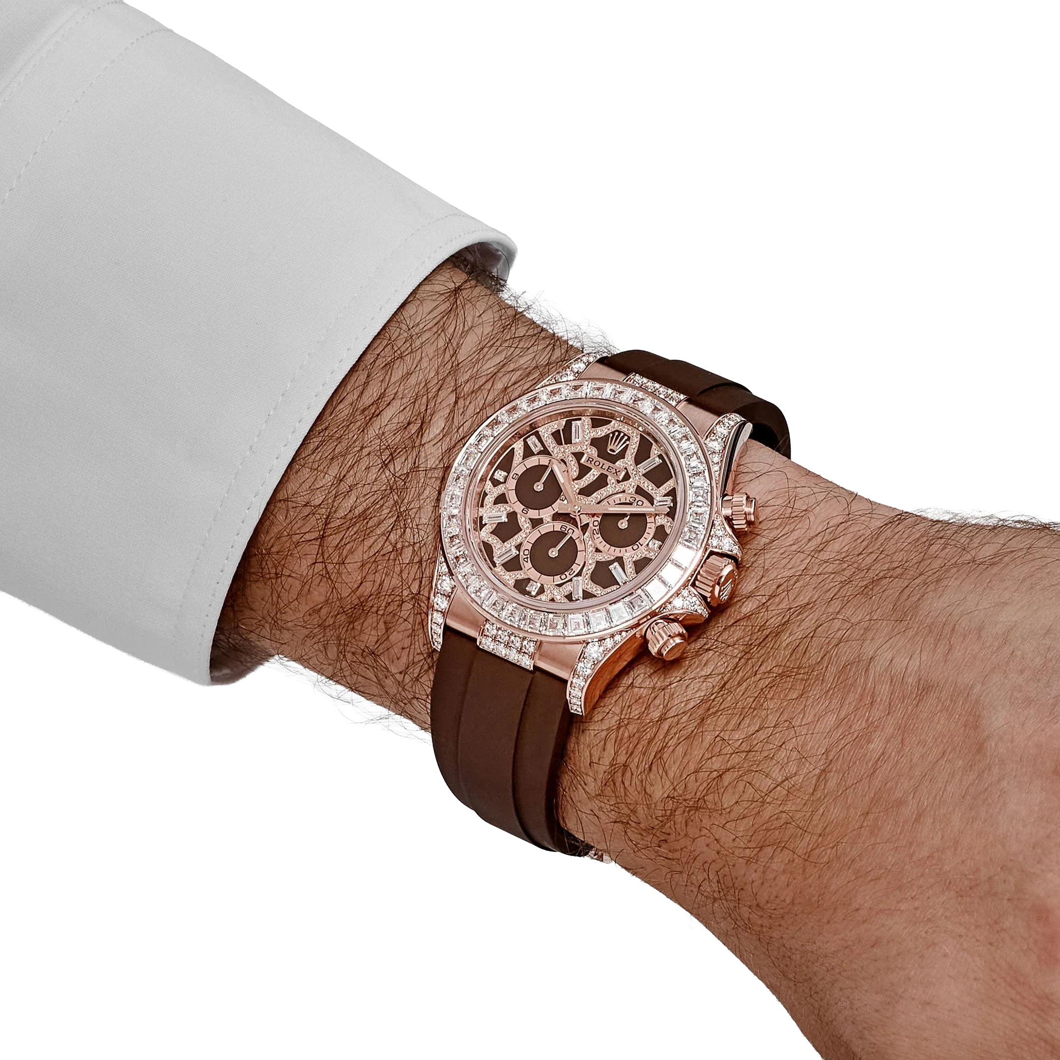 Daytona 40 mm Giraffe Rose Gold Diamond Dial 126555TBR