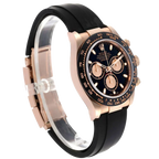 Daytona 40mm Rose Gold Oysterflex Mens Watch 116515LN