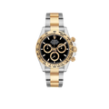 Daytona 40mm Steel Yellow Gold Black Dial Mens Watch 126503