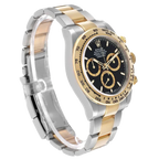 Daytona 40mm Steel Yellow Gold Black Dial Mens Watch 126503