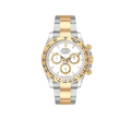 Daytona 40mm Steel Yellow Gold White Dial Mens Watch 126503