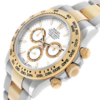 Daytona 40mm Steel Yellow Gold White Dial Mens Watch 126503