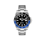 GMT Master II 40mm Steel Black Blue Batman Bezel Mens Watch 116710