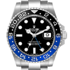 GMT Master II 40mm Steel Black Blue Batman Bezel Mens Watch 116710