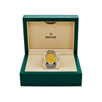 Oyster Perpetual 41mm Stainless Steel Yellow Dial Men Watch 124300-0004