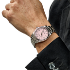 Oyster Perpetual 41mm Stainless Steel Candy Pink Dial Men Watch 134300-0013 New 2025