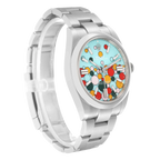 Oyster Perpetual 41mm Celebration Dial Steel Mens Watch 124300