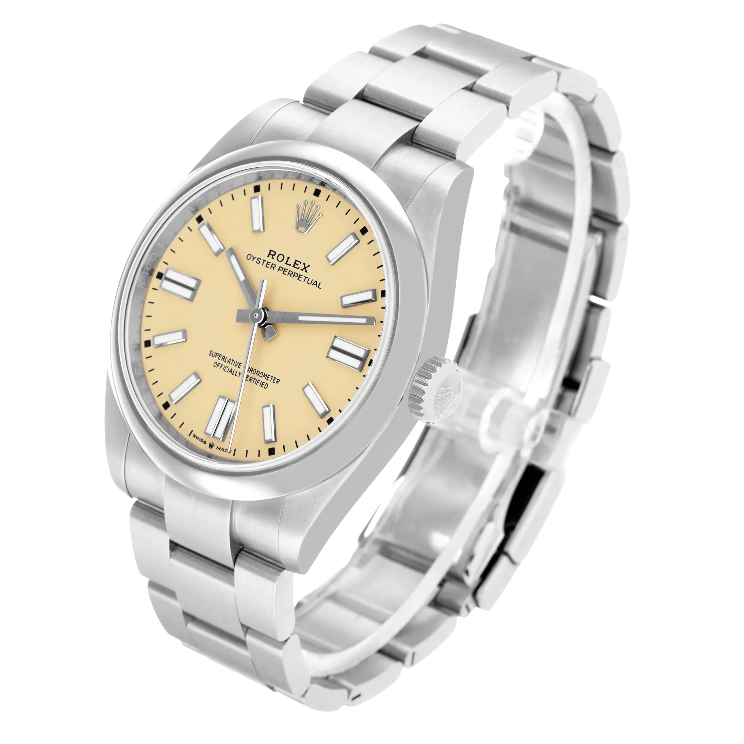 Oyster Perpetual 41mm Steel Beige Dial Mens Watch 134300