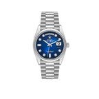 President Day-Date 36mm White Gold Ombre Diamond Dial Mens Watch 128239