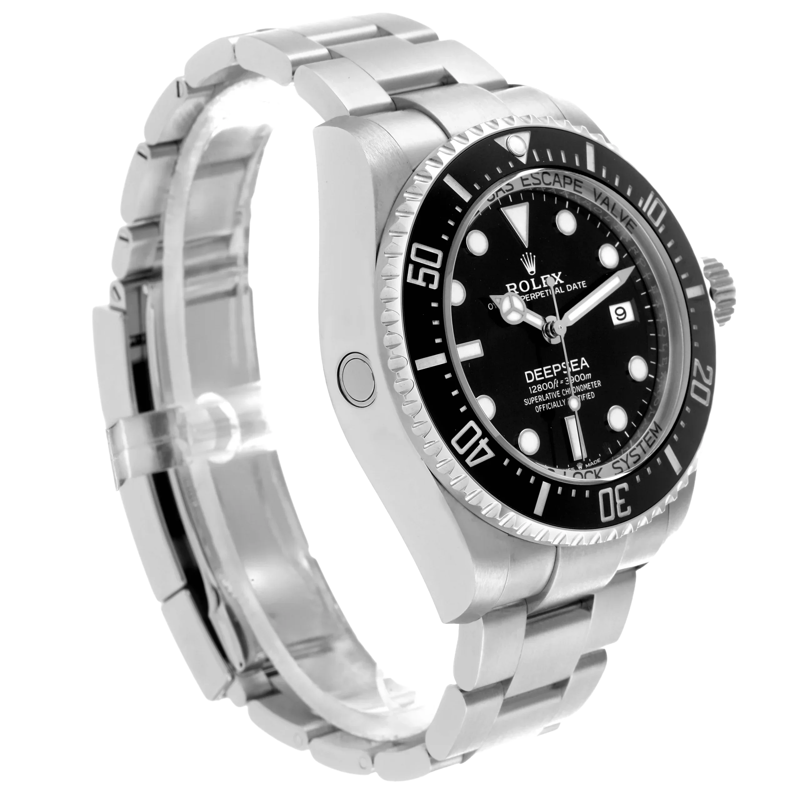 Seadweller Deepsea Black Dial Steel Mens Watch 136660
